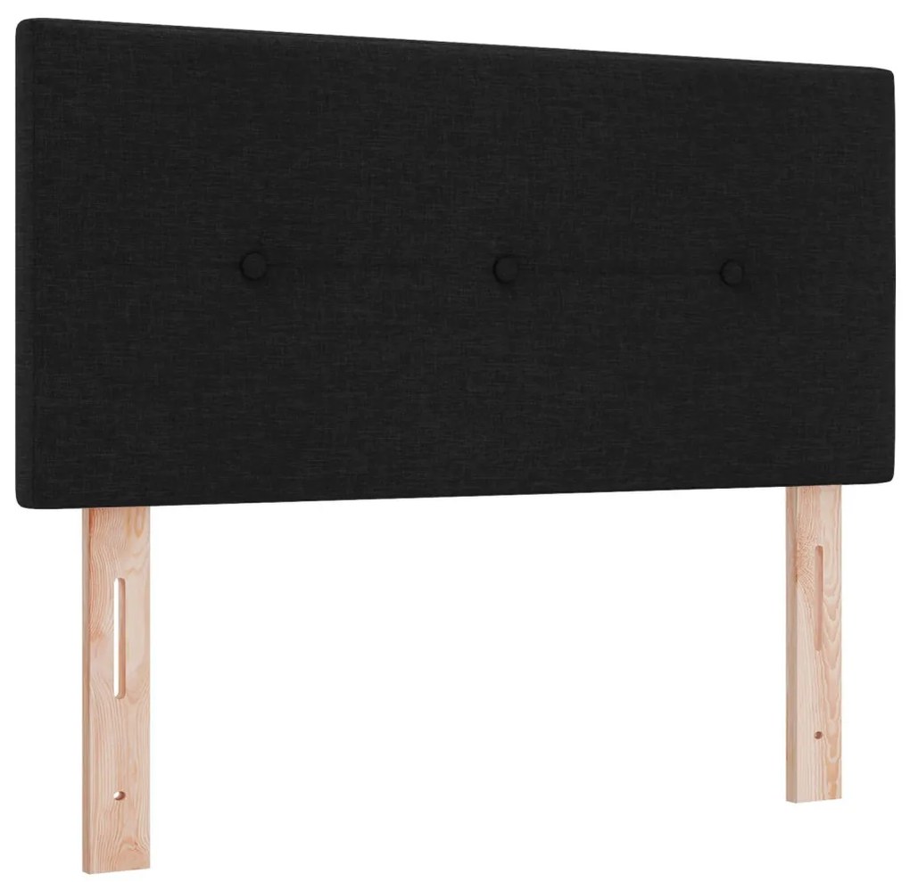 Fejtámla Gombos Bútorszövet Fekete 90 cm