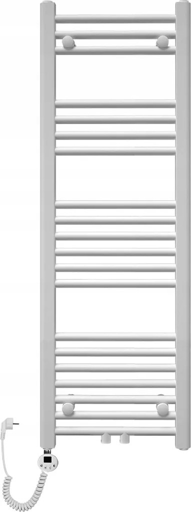 Fürdőszobai radiátor dekoratív elektromos létra 1200x400 600W fehér