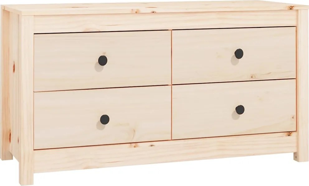 vidaXL tömör fenyőfa kisszekrény 100x40x54 cm