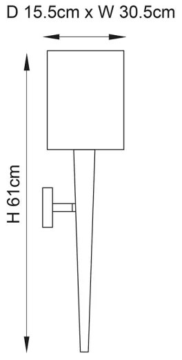 Endon 56706 - Fali lámpa MORETO 1xE14/7W/230V fényes króm/szürke
