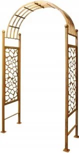 Kerti pergola boltív rózsa kúszónövények kerti dekoráció 210 cm rozsda