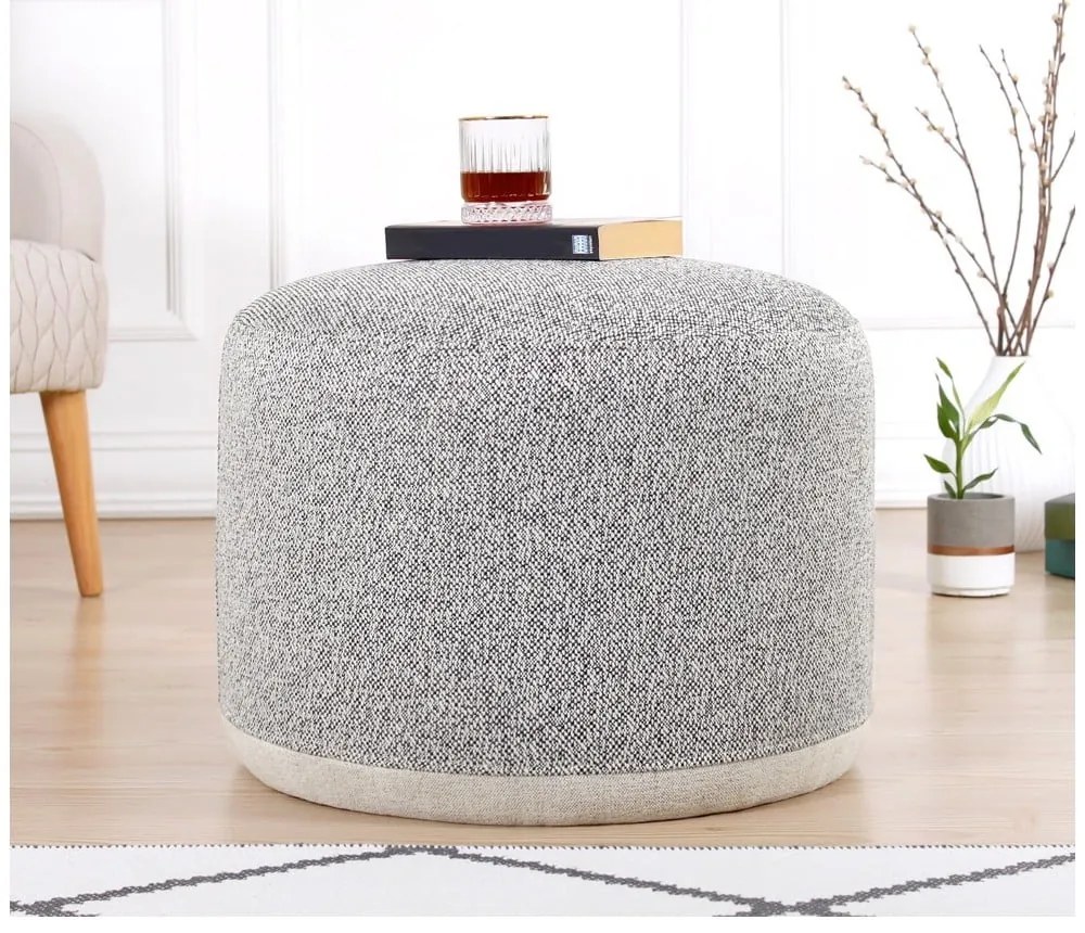 Világosszürke puff Cedre – Artie