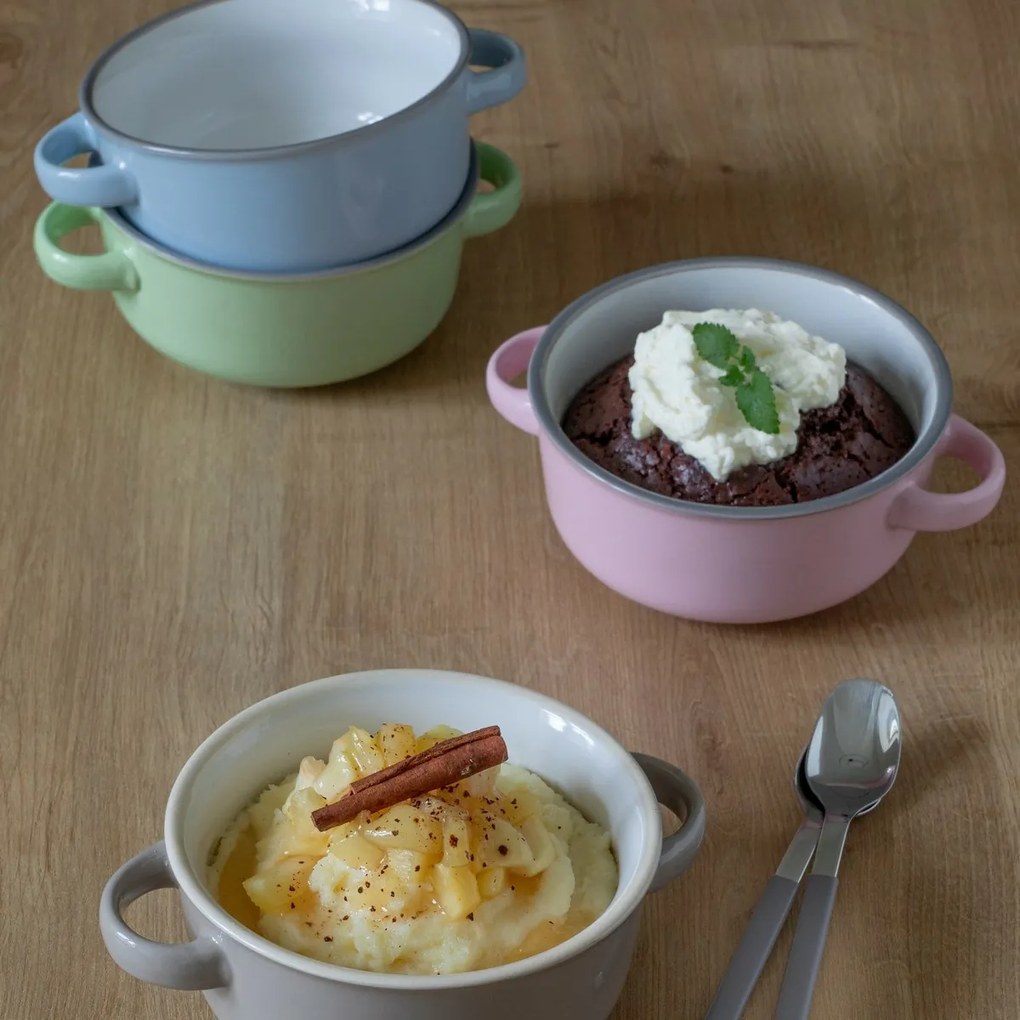 Mäser 4 db-os leveses tálkészlet MAILA – 12,5 cm,világoskék mix