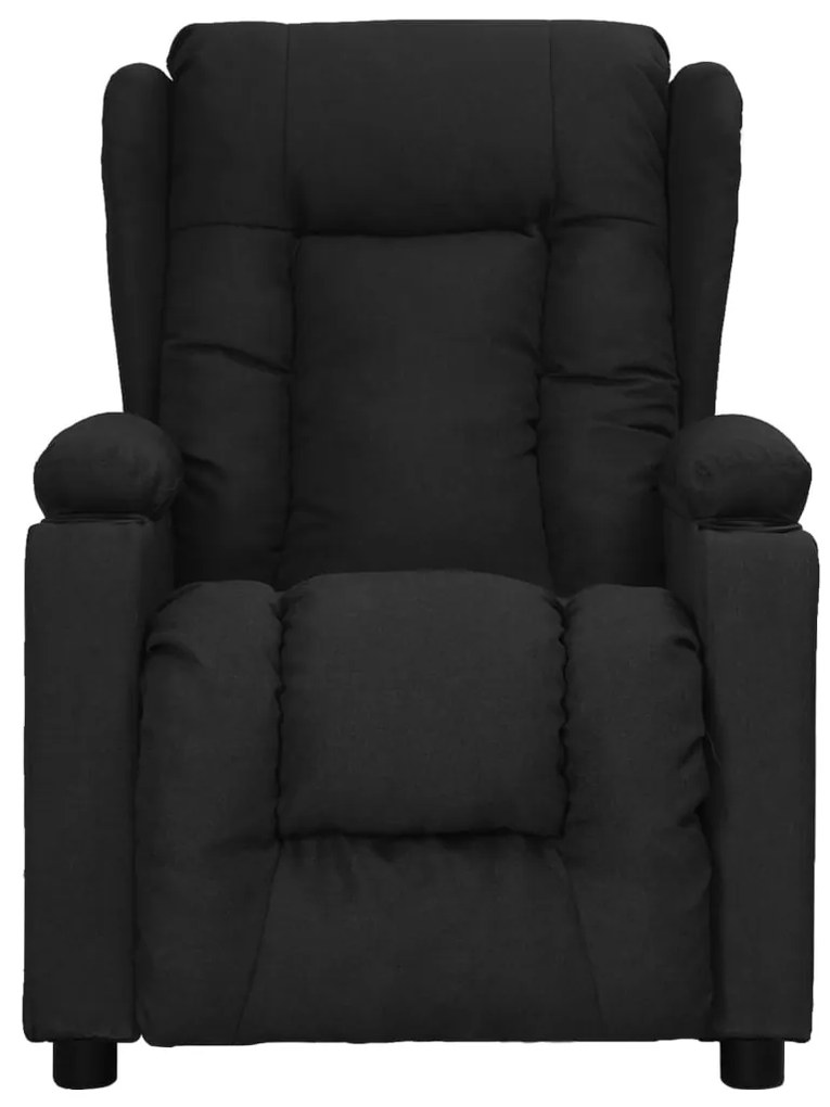 fekete szövet felállást segítő fotel