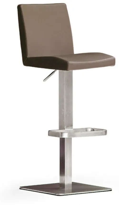 LOPES 2 INOX PVC - Műbőr Cappuccino Bárszék