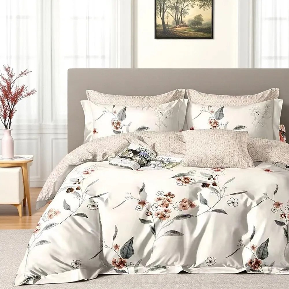 Mikroplüss ágyneműhuzat Homa NOSTALGIA 7 részes 140x200 cm