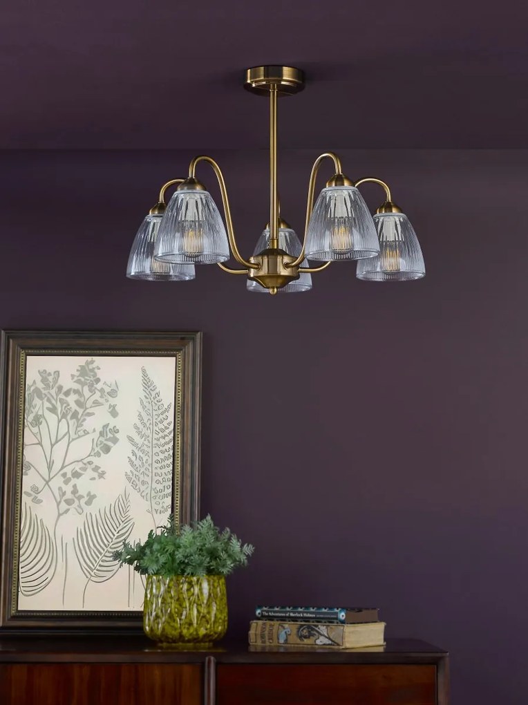 Dar Lighting modern csillár glynis csiszolt bronz dargly5463