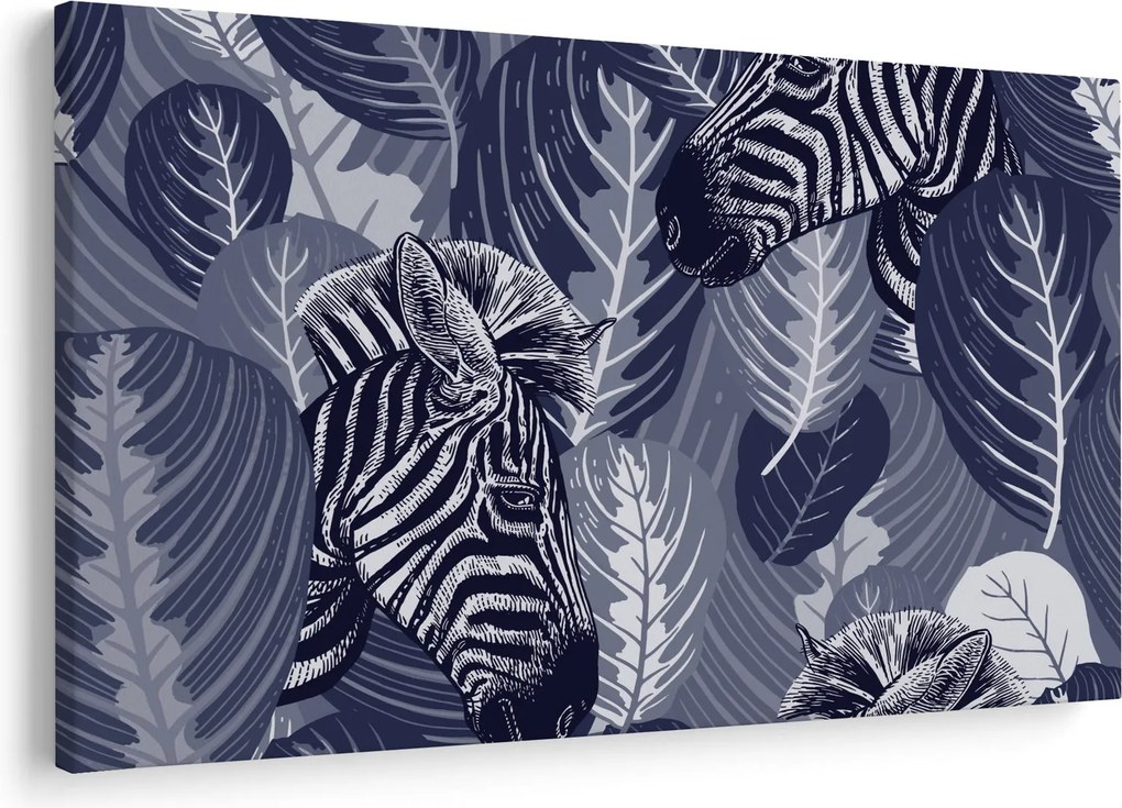 Kép - Zebrák a levelek között (90x60 cm)