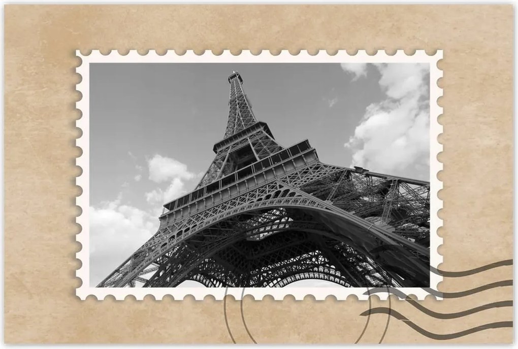 Poszterek 90x60 Eiffel-torony alulról