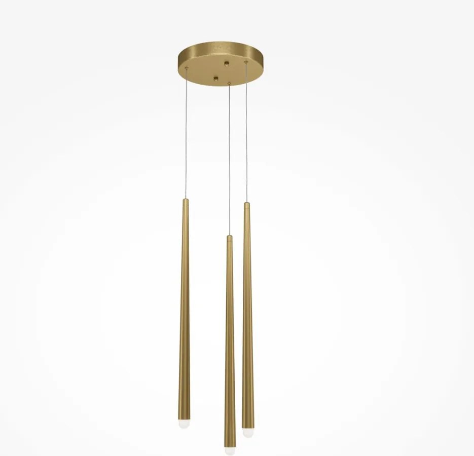 MAYTONI MOD132PL-L36BSK1 CASCADE Hengeres Függesztett Lámpa Sárgaréz LED IP20