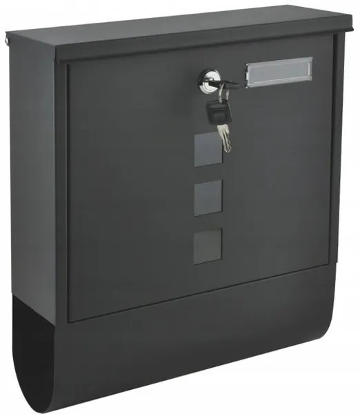 Két oldalról nyitható acél postaláda