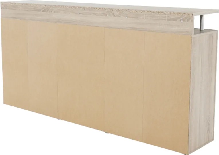 Komód, sonoma tölgyfa/fehér, JUNO - JACHIM NEW