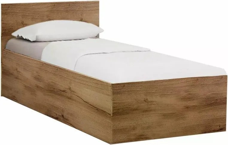 Ágy SOFIA 80 x 200 cm, artisan tölgy Ágyrács: Lamellás ágyrács, Matrac: Coco Maxi 20 cm matrac