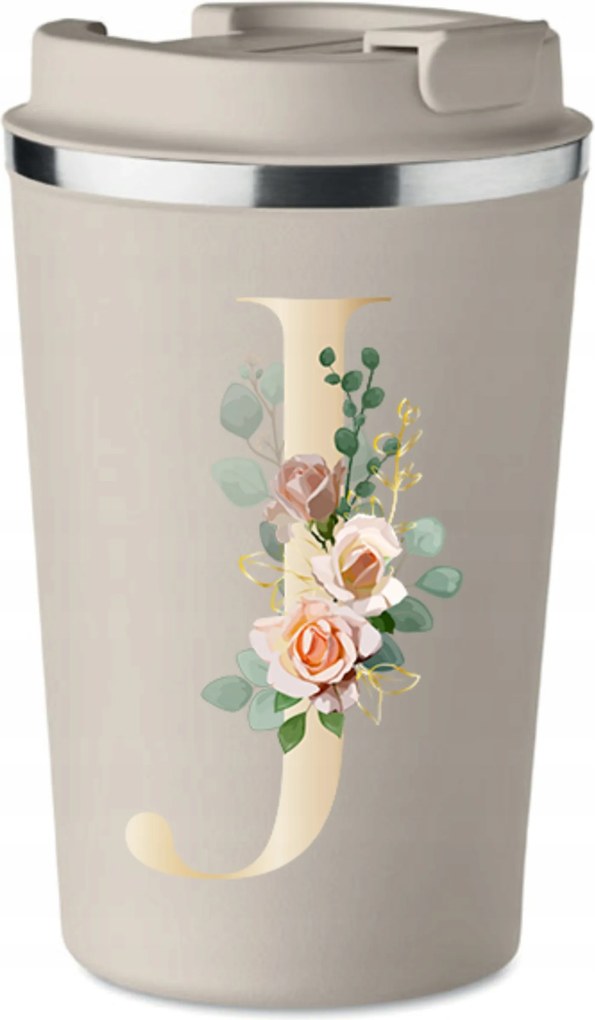 Prémium thermo bögre bézs J betűvel Jessica Jola Jan KT_150_b