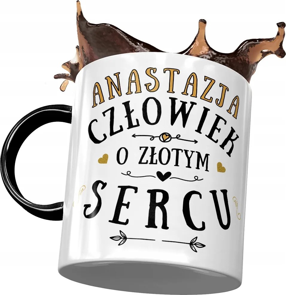 Fekete Bögre Anasztázia Barátnőknek Ajándék Nyomtatott Fotóval