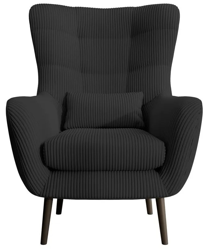 Fotel lábtartóval Veneza VZ2 (fekete + fekete). 1099394