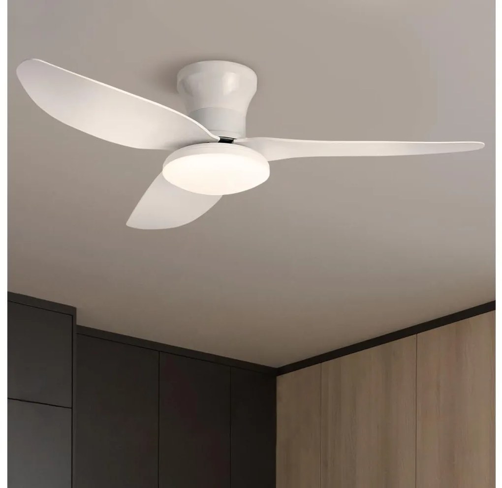 Brilagi - LED állítható mennyezeti ventilátor 30W 230V 3000-6500K fehér + DO