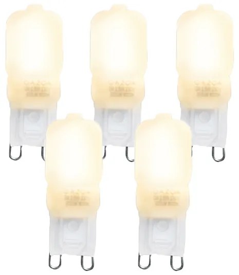 5 db G9 LED izzó készlet CUTE PC 2W 200lm 2700K