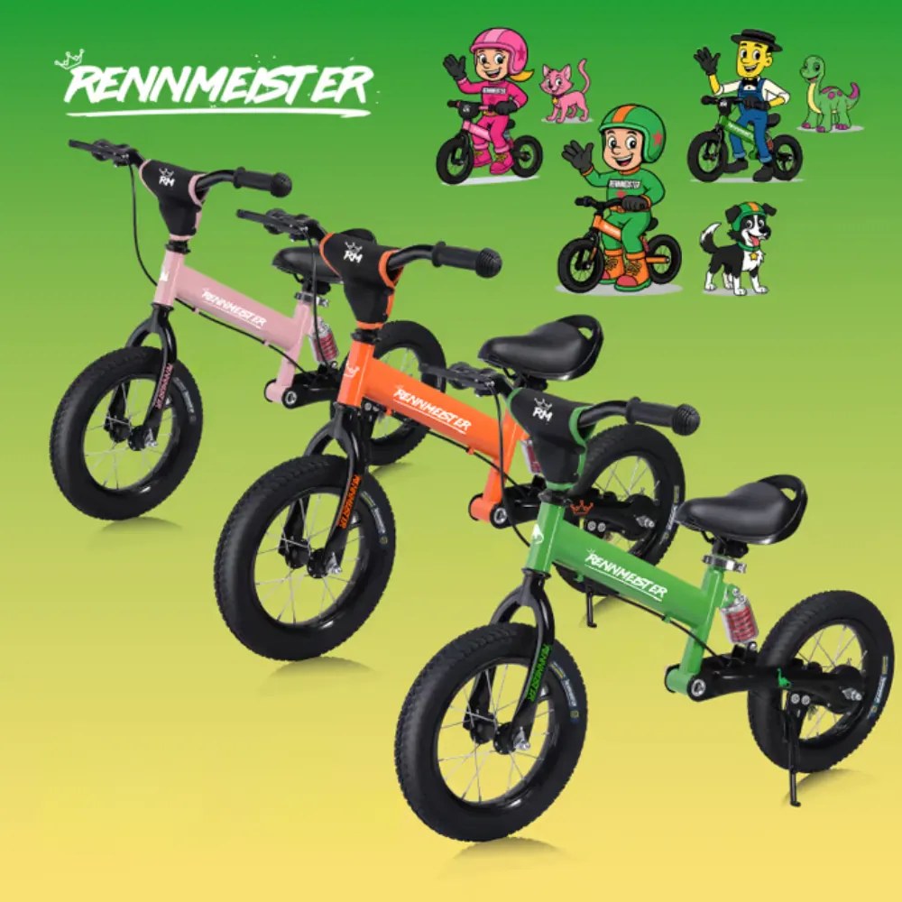 QUIDO gyerek futóbicikli, 3 éves kortól, zöld Rennmeister