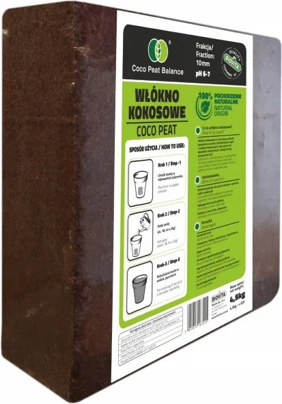 Biovita Coco peat kókuszrost 10mm brikett 4,5kg