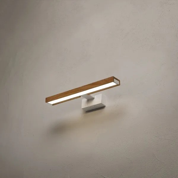 Brilagi - LED fürdőszobai tükörvilágítás 3 az 1-ben WOODY MIRROR LED/8W/230V IP44 fehér/tölgy