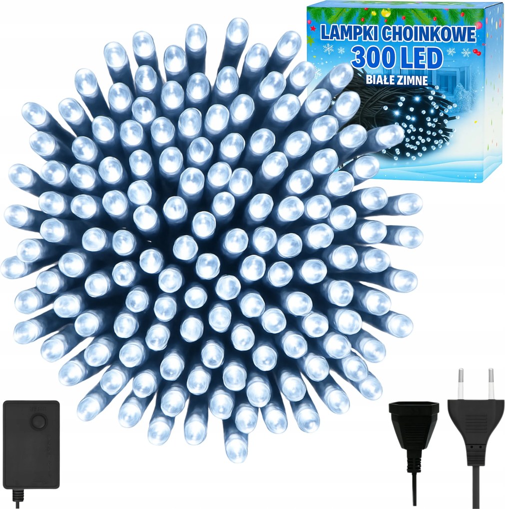 Karácsonyfa Fények 300 Led Karácsonyi Fények Hideg Fehér A Karácsonyfa Belső