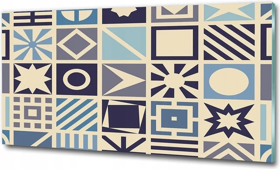 Fotótapéta falra edzett üveg Ábécé 125x50