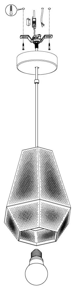 Eglo CHIAVICA 1 43226 függeszték, 1x28W E27