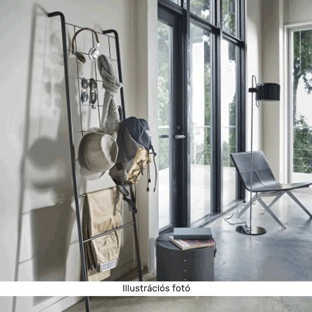 Akasztó/létra, fekete/fém, BUBY