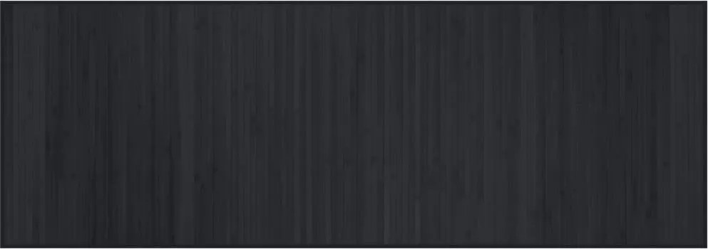 vidaXL négyszögletű fekete bambusz szőnyeg 70 x 200 cm