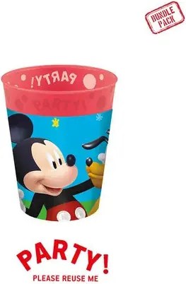 Disney Mickey Rock the House micro prémium műanyag pohár szett 4 db-os 250 ml