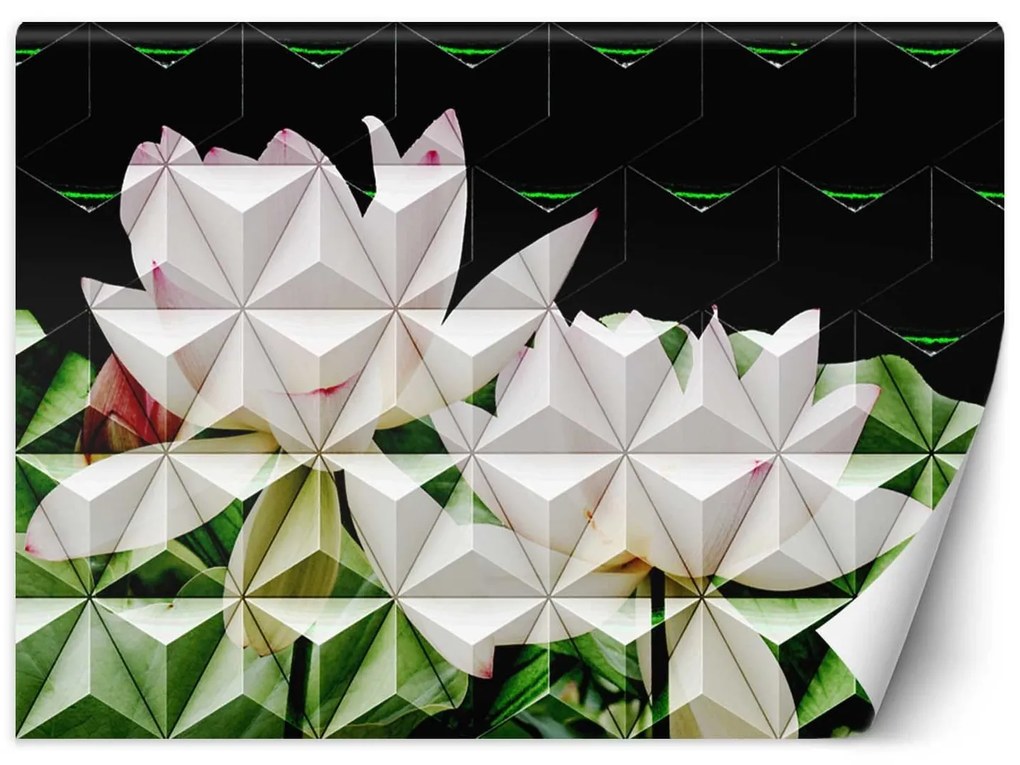 Gario Fotótapéta Geometrikus lótuszvirág Anyag: Vlies, Méret: 150 x 105 cm