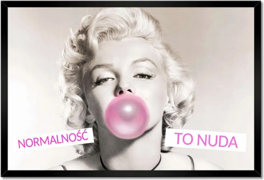 Poszterek keretben 60x40 Monroe A normalitás az unalom