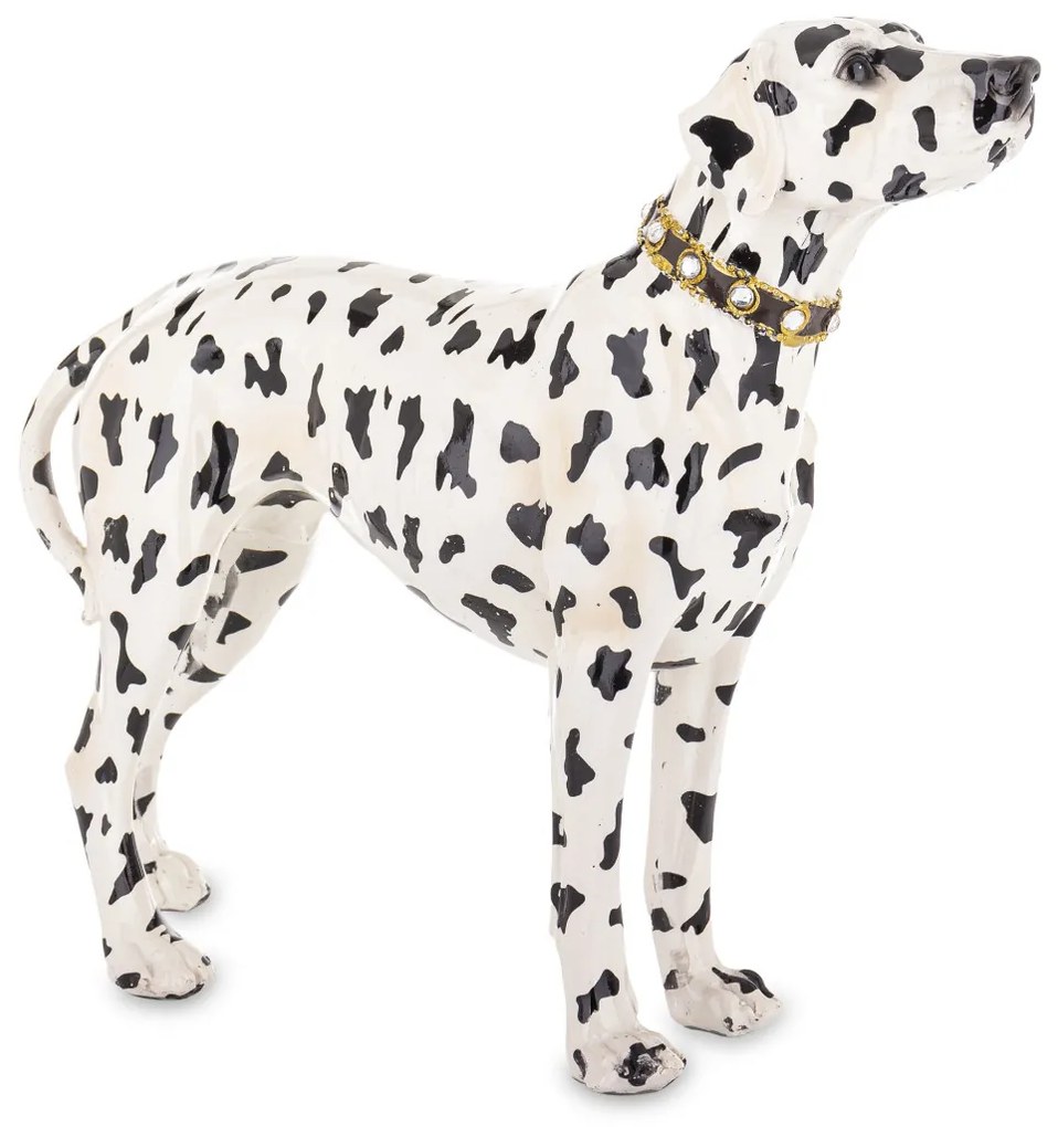 Figura Dalmata Műanyag Fekete, Fehér 29x35x11cm