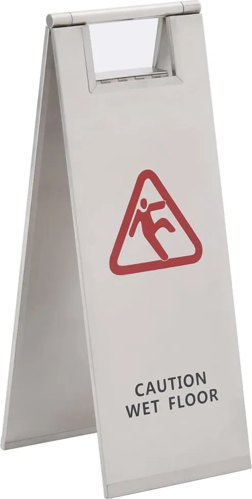 vidaXL összecsukható rozsdamentes acél nedves padló tábla