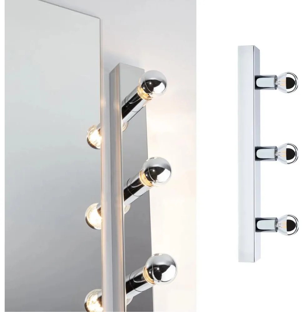 Paulmann 80096 - 3xE14/40W IP44 Fürdőszobai tükörmegvilágító REGULA 230V króm