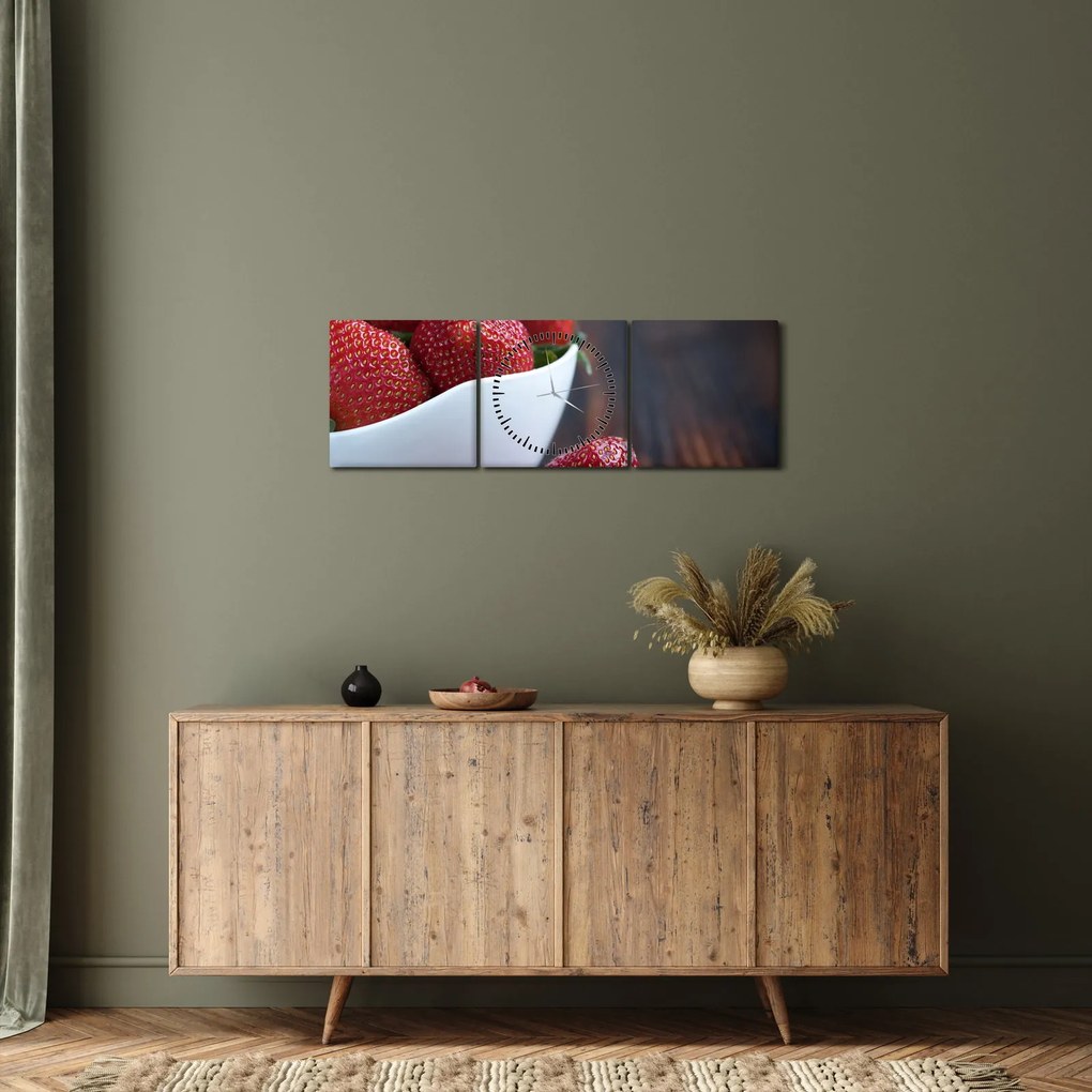 Eper képe (órával) (90x30 cm)