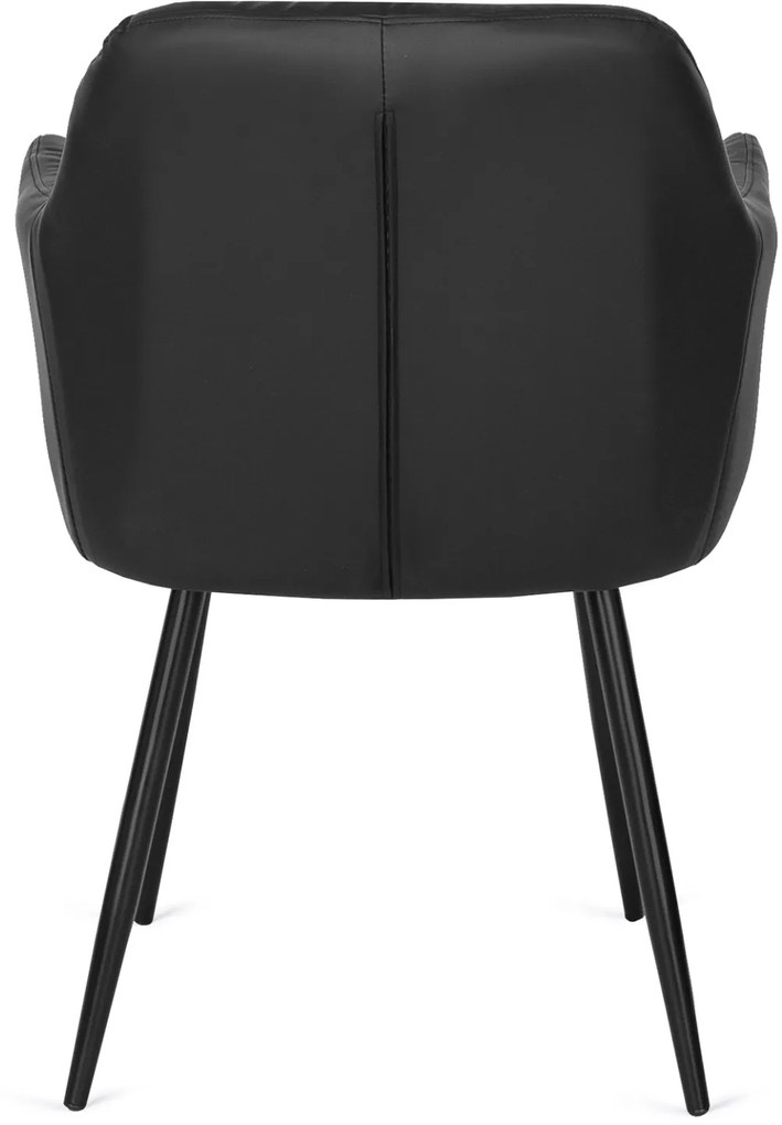 Fekete Eco-bőr Étkezőszék. NICO