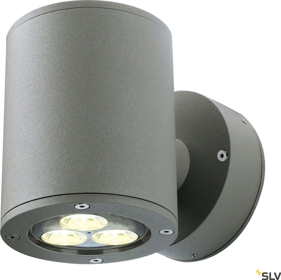 SLV 230365 SITRA Modern Kültéri Fali Lámpa Antracit GX53 IP44