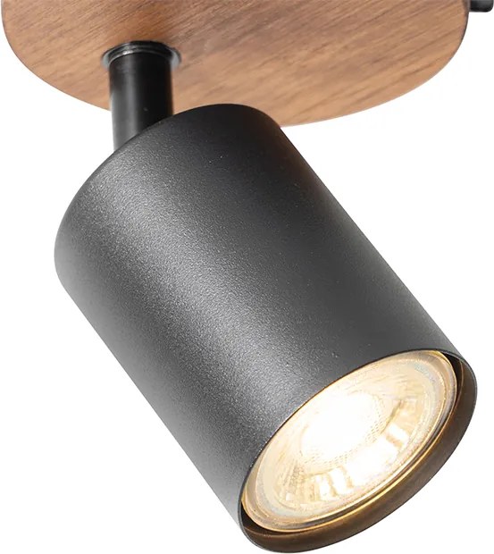 Ipari reflektor fekete fával, dönthető - Jeana