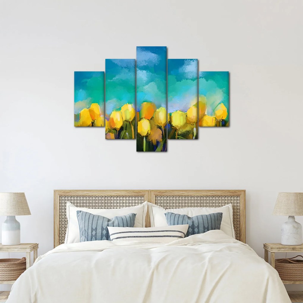 Sárga tulipán képe (150x105 cm)