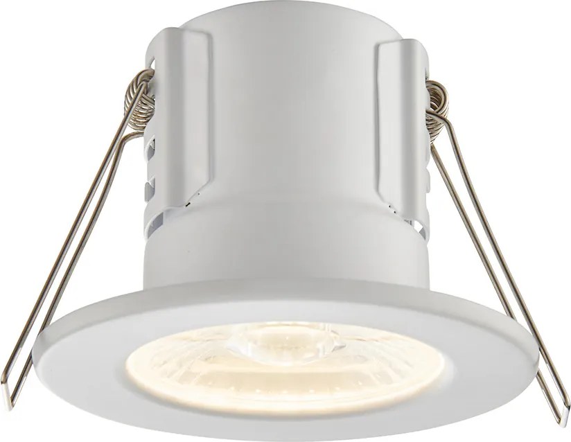 ENDON 73785 SHIELDECO Fürdőszobai Beépíthető Lámpa Matt Fehér, Átlátszó LED IP20