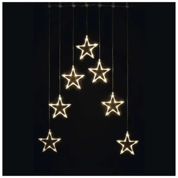 LED karácsonyi fényfüggöny 70xLED/3,6W 567x125 cm meleg fehér