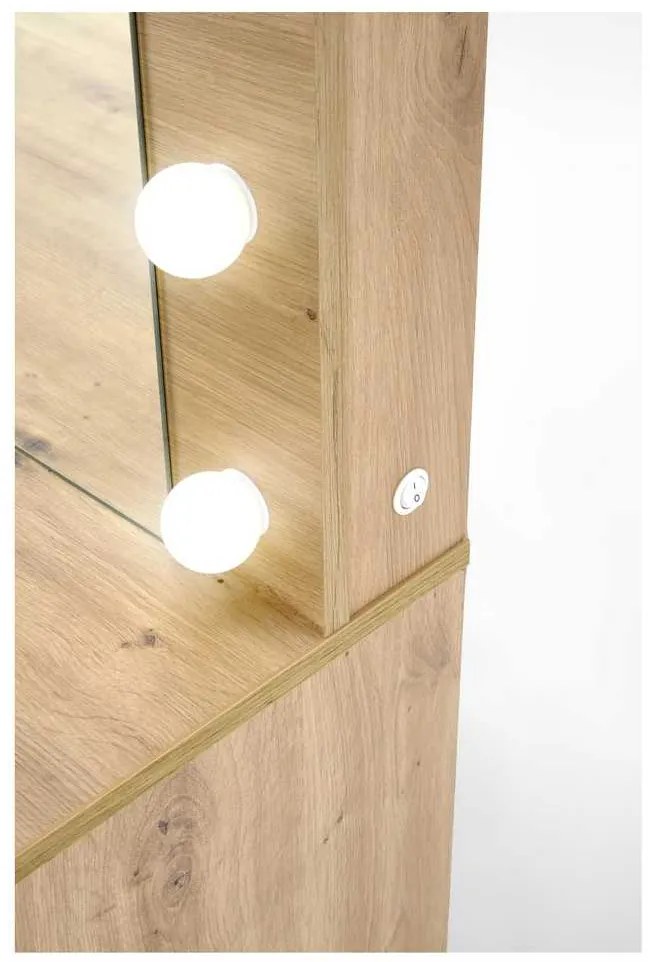 Hollywood XL fésülködőasztal, artisan tölgy