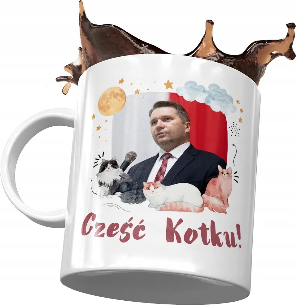 Bögre Fekete Pis Politikusok Ajándék Nyomtatott Fotóval