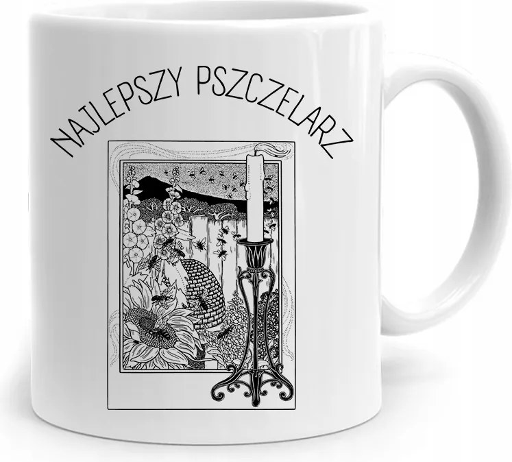 Bögre Ajándék Méhésznek A Legjobb Méhész fényképes nyomtatással