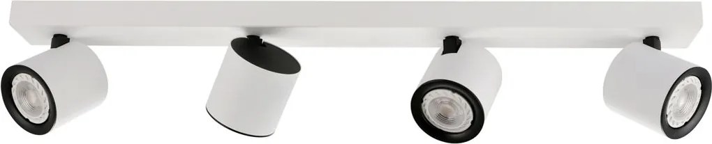 Italux modern spot lámpa karlota fehér fekete itxspl-31959-4b-wh