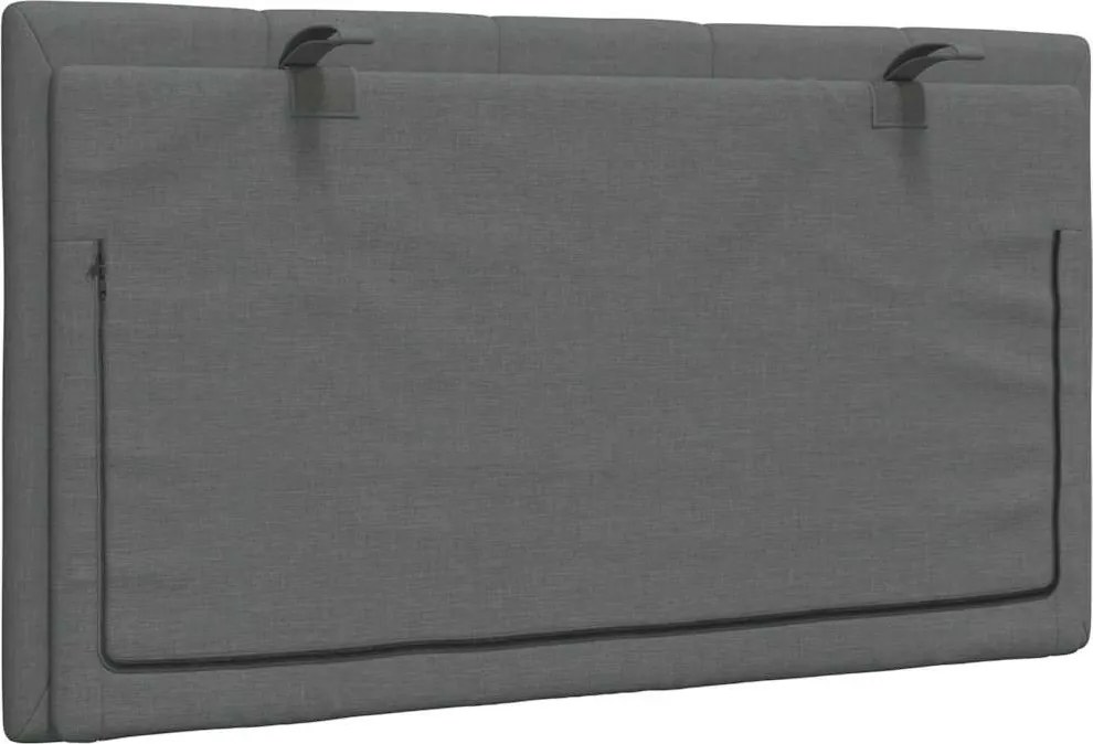 sötétszürke szövet fejtámla párna Hanko 90 cm