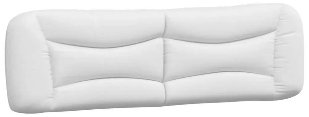 fehér műbőr ágykeret matrac nélkül Hvar 180x200 cm