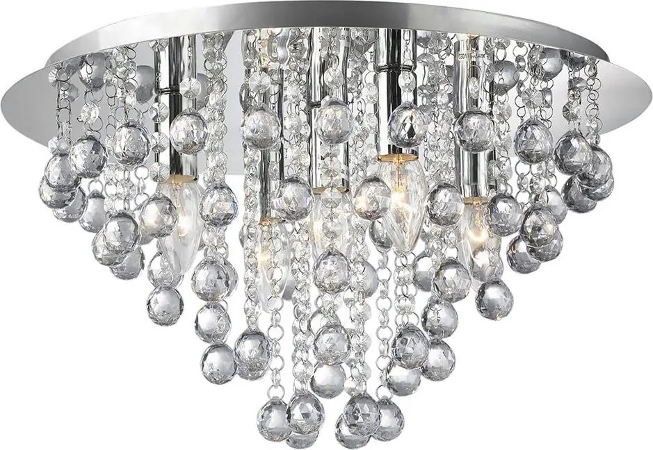 Toolight Szerszámlámpa, Crystal mennyezeti lámpa APP514-5C 5xE14, króm, OSW-00071